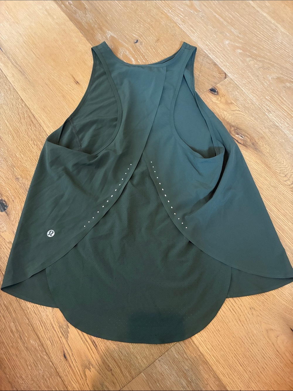 lululemon athletica Dark Green Open-Back Performance Tank